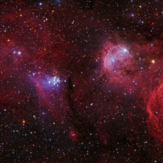 NGC3293 - Gem cluster / NGC3324 - Gabriela Mistral nebula