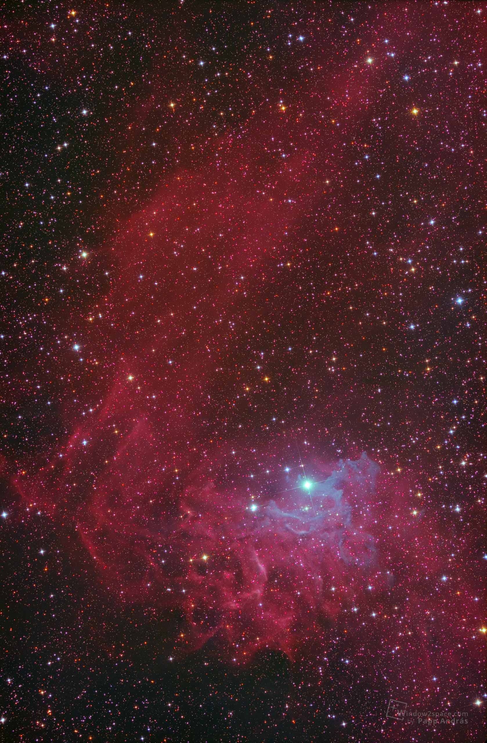 IC405 - Flaming star nebula